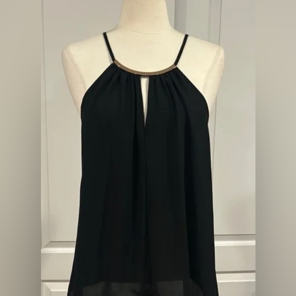 Aqua Cami Top Gold Hardware Size M